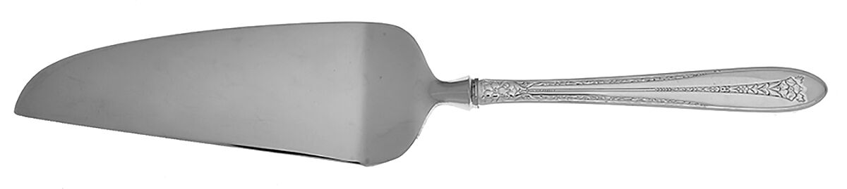 Margaret Rose (Sterling, 1938) Pie and Cake Server with Stainless Blade HC by National Silver Co-1