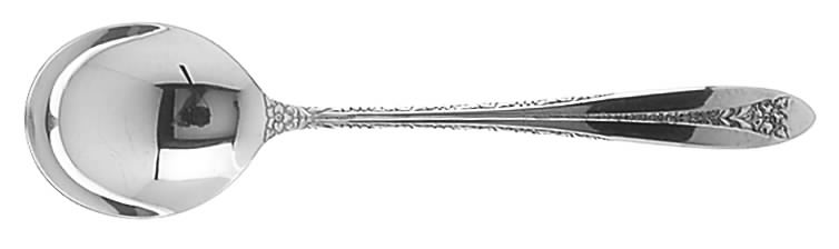 Margaret Rose (Sterling, 1938) Round Bowl Soup Spoon (Cream Soup) by National Silver Co-1