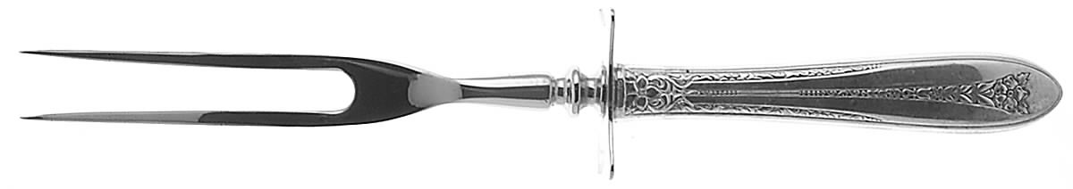 Margaret Rose (Sterling, 1938) Small Steak Carving Fork with Stainless Prongs by National Silver Co-1