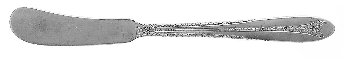 Margaret Rose (Sterling, 1938) Flat Handle Butter Spreader by National Silver Co-1