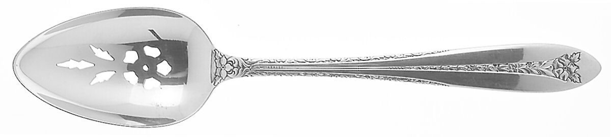 Margaret Rose (Sterling, 1938) Pierced Tablespoon (Serving Spoon) by National Silver Co-1