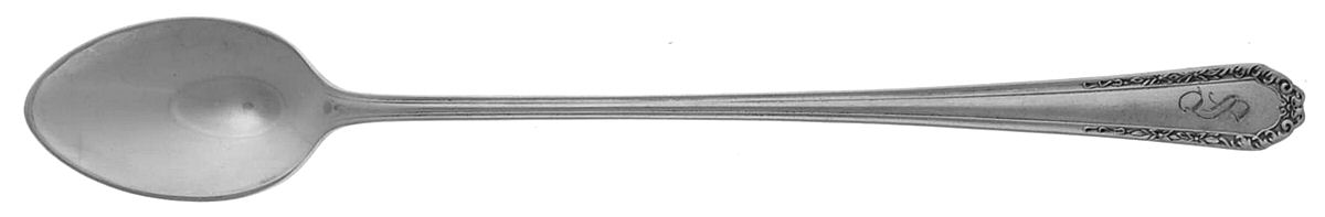Marianne (Sterling) Monogram Iced Tea Spoon by National Silver Co-1