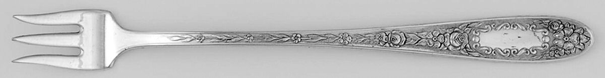 Mildred (Silverplate, 1936) Cocktail/Seafood Fork by National Silver Co-1