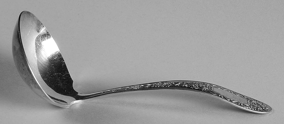 Mildred (Silverplate, 1936) Solid Gravy Ladle by National Silver Co-1