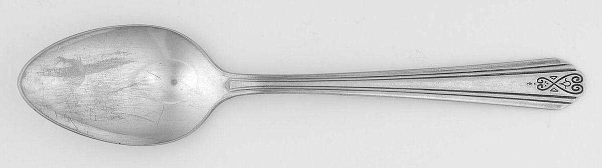 Moderne (Silverplate, 1940) Teaspoon by National Silver Co-1