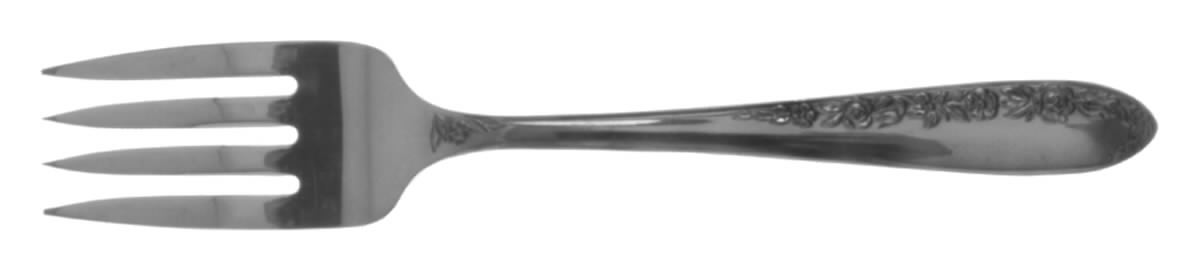 Fleur (Silverplate) Individual Salad Fork by National Silver Co-1