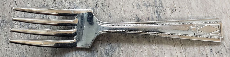 Monarch Plate Two (Silverplate) Baby Fork by National Silver Co-1