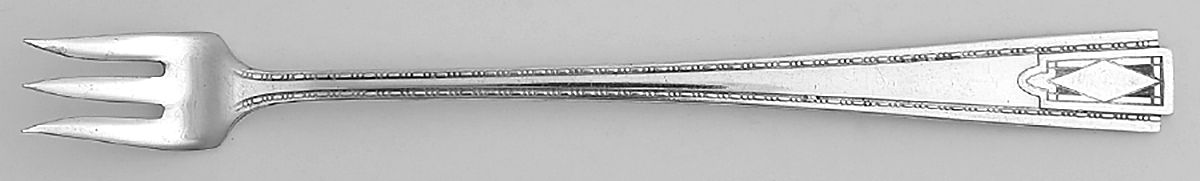Monarch Plate Two (Silverplate) Cocktail/Seafood Fork by National Silver Co-1