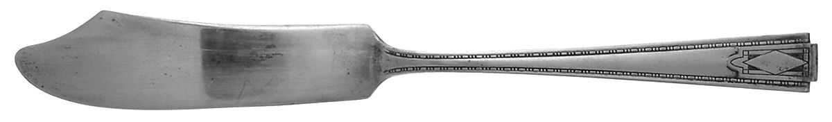 Monarch Plate Two (Silverplate) Flat Handle Master Butter Knife by National Silver Co-1