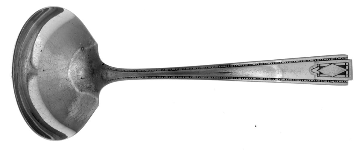 Monarch Plate Two (Silverplate) Solid Gravy Ladle by National Silver Co-1