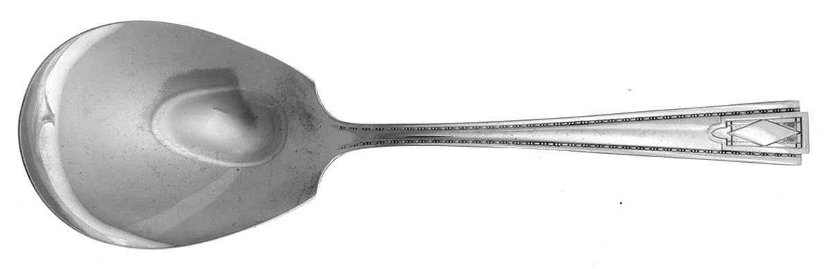 Monarch Plate Two (Silverplate) Solid Smooth Casserole Spoon by National Silver Co-1