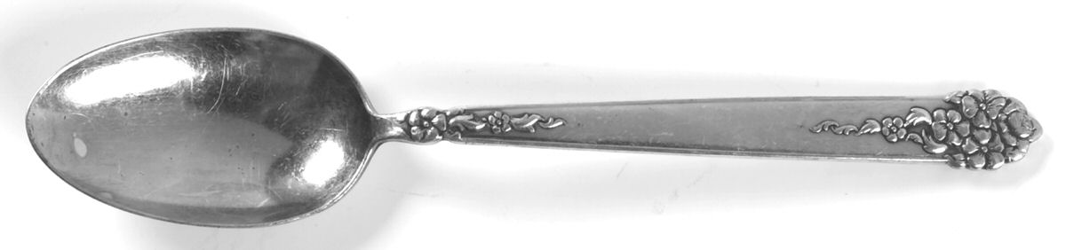 Moss Rose (Silverplate, 1949) Teaspoon by National Silver Co-1