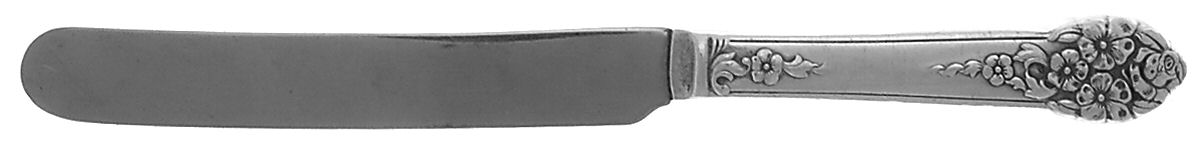 Moss Rose (Silverplate, 1949) Hollow Handle Youth Knife by National Silver Co-1