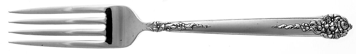 Moss Rose (Silverplate, 1949) Fork by National Silver Co-1