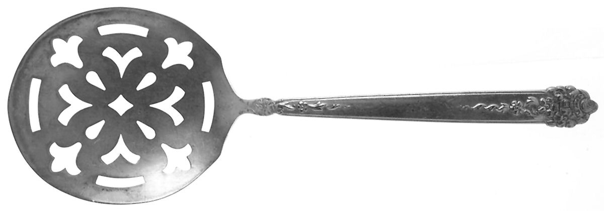 Moss Rose (Silverplate, 1949) Tomato Server, Solid Piece by National Silver Co-1