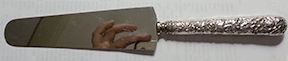 Narcissus (Silverplate, 1935) Cake Knife with Stainless Blade by National Silver Co-1