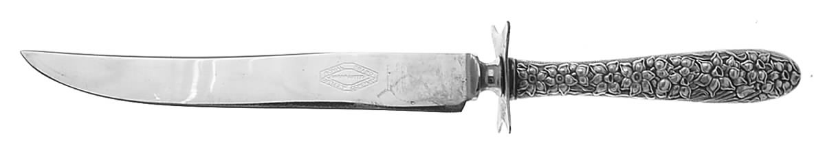 Narcissus (Silverplate, 1935) Small Steak Carving Knife with Stainless Blade by National Silver Co-1