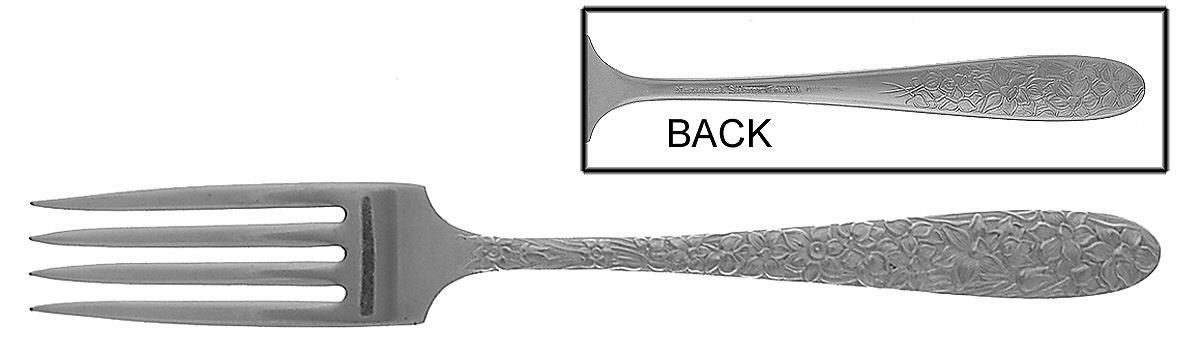 Narcissus (Silverplate, 1935) Fork by National Silver Co-1
