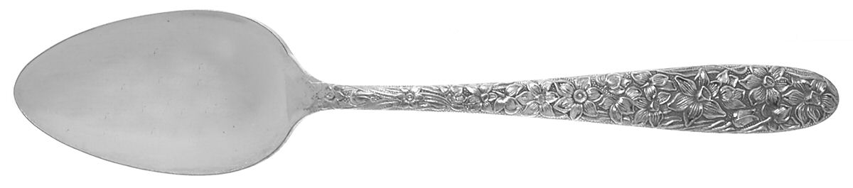 Narcissus (Silverplate, 1935) Place/Oval Soup Spoon by National Silver Co-1