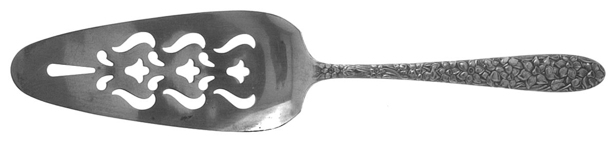 Narcissus (Silverplate, 1935) Solid Pierced Pie Server by National Silver Co-1