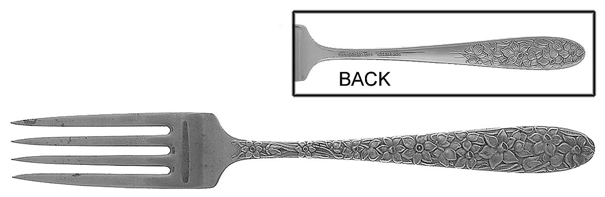 Narcissus (Sterling, 1936) Fork by National Silver Co-1