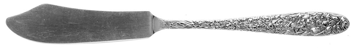 Narcissus (Sterling, 1936) Flat Handle Master Butter Knife by National Silver Co-1