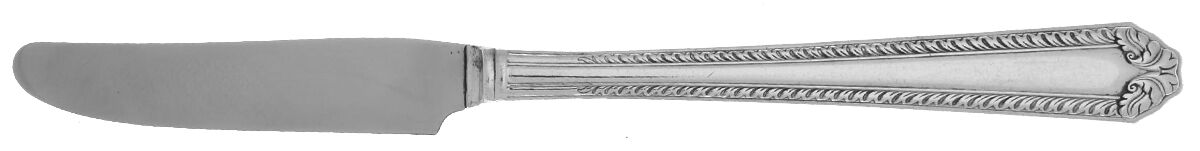 New Gadroon (Silverplate, 1935) New French Hollow Grille Knife by National Silver Co-1