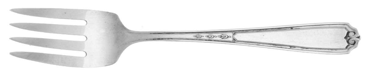 No. 1 (Sterling, 1925) Individual Salad Fork by National Silver Co-1