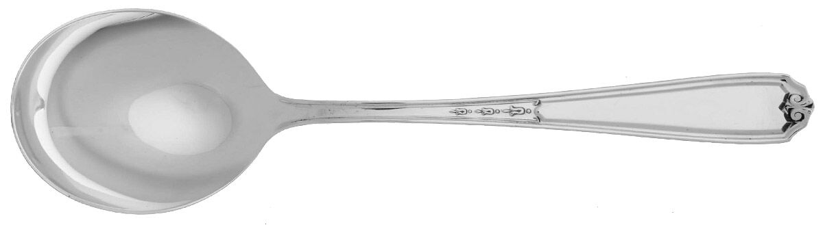 No. 1 (Sterling, 1925) Round Bowl Soup Spoon (Cream Soup) by National Silver Co-1