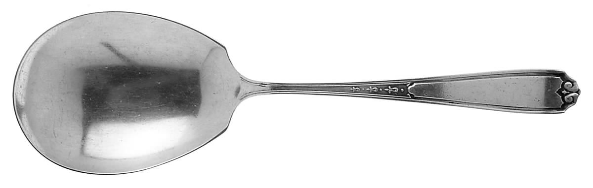 No. 1 (Sterling, 1925) Small Solid Berry/Casserole Spoon by National Silver Co-1