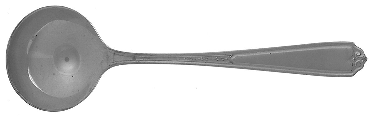 No. 1 (Sterling, 1925) Round Bowl Soup Spoon (Bouillon) by National Silver Co-1