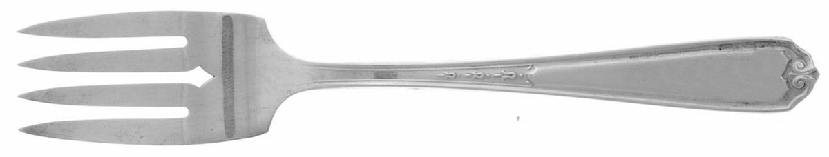 No. 1 (Sterling, 1925) Individual Salad Fork by National Silver Co-1