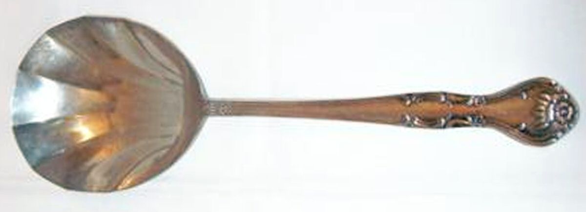 Norma (Silverplate) Solid Shell Casserole Spoon by National Silver Co-1