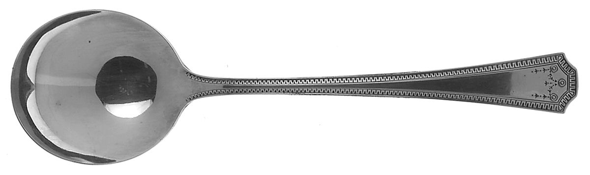 Adam (Silverplate) Round Bowl Soup Spoon (Gumbo) by National Silver Co-1