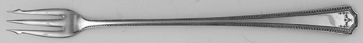 Adam (Silverplate) Long Handle Pickle/Olive Fork by National Silver Co-1