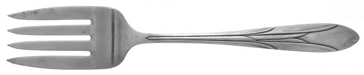 Empire (Silverplate) Medium Solid Cold Meat Serving Fork by National Silver Co-1