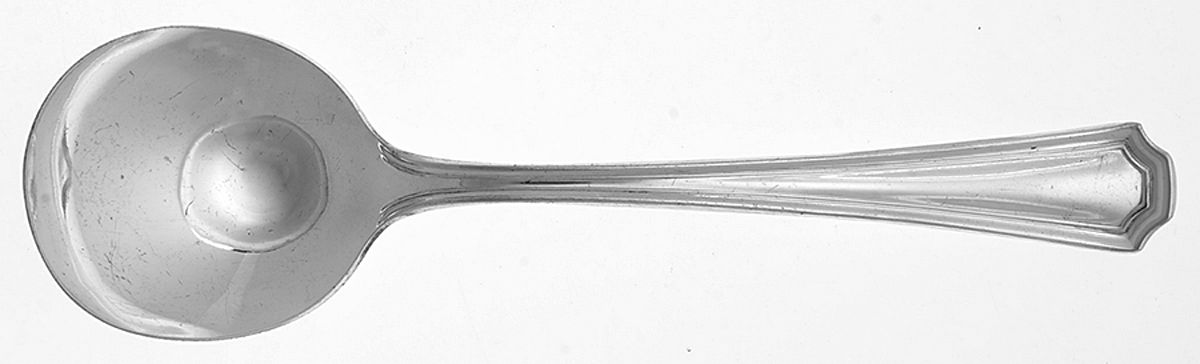 One (Silverplate, 1915) Round Bowl Soup Spoon (Gumbo) by National Silver Co-1