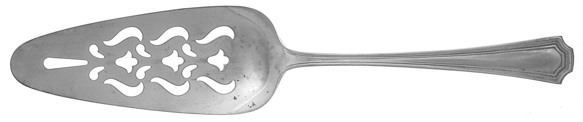 One (Silverplate, 1915) Solid Pierced Pie Server by National Silver Co-1