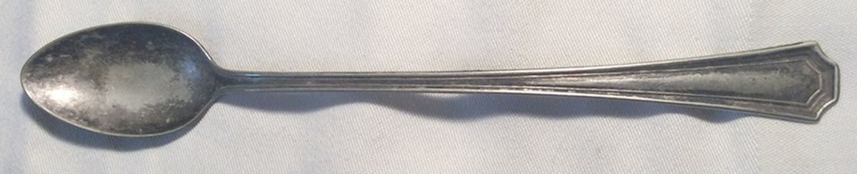 One (Silverplate, 1915) Iced Tea Spoon by National Silver Co-1