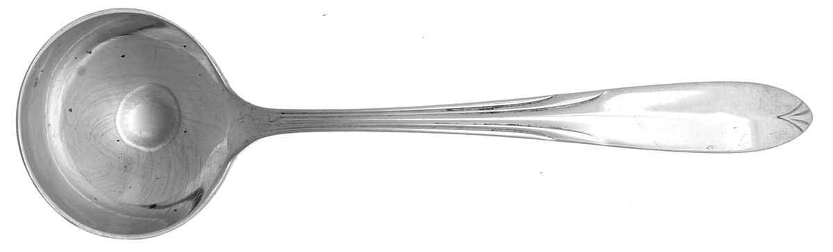 Overture (Sterling, 1936, No Monograms) Round Bowl Soup Spoon (Bouillon) by National Silver Co-1