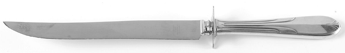 Overture (Sterling, 1936, No Monograms) Large Stainless Blade Roast Carving Knife by National Silver Co-1
