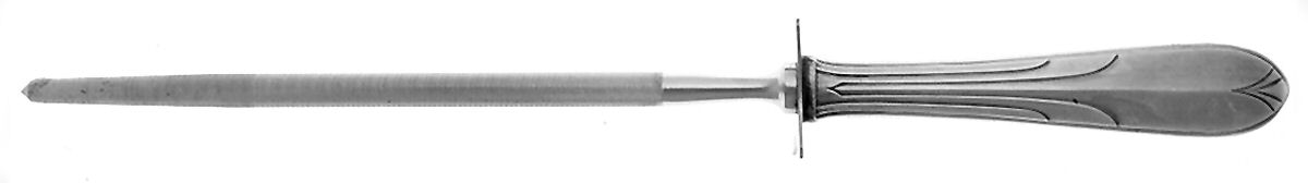 Overture (Sterling, 1936, No Monograms) Large Steel Rod Knife Sharpener by National Silver Co-1