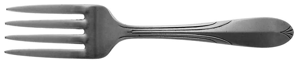 Overture (Sterling, 1936, No Monograms) Baby Fork by National Silver Co-1