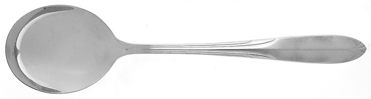 Overture (Sterling, 1936, No Monograms) Round Bowl Soup Spoon (Cream Soup) by National Silver Co-1