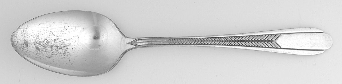 Plume (Silverplate, 1935) Tablespoon (Serving Spoon) by National Silver Co-1