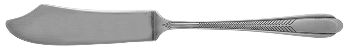 Plume (Silverplate, 1935) Flat Handle Master Butter Knife by National Silver Co-1