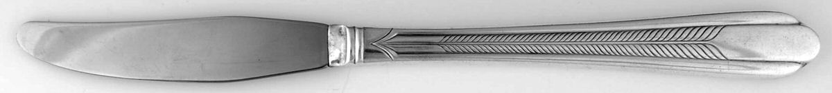 Plume (Silverplate, 1935) Modern Hollow Grille Knife by National Silver Co-1
