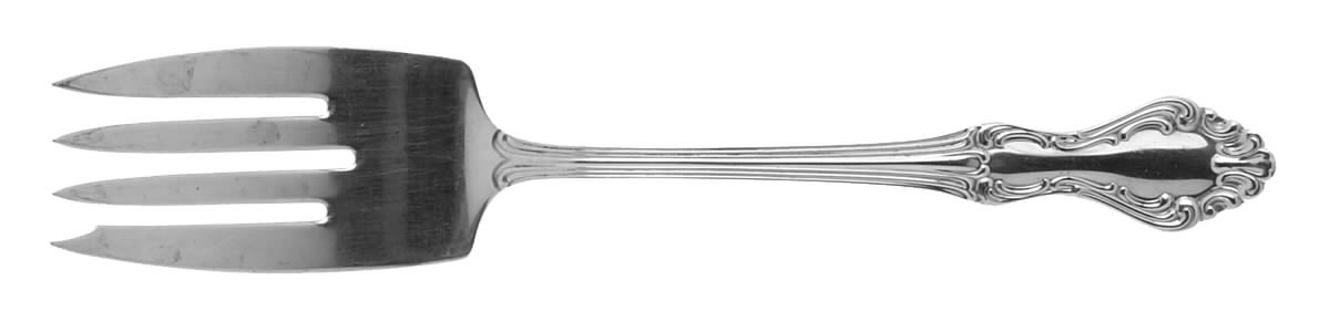 Princess Elizabeth (Sterling, 1942) Small Solid Cold Meat Serving Fork by National Silver Co-1