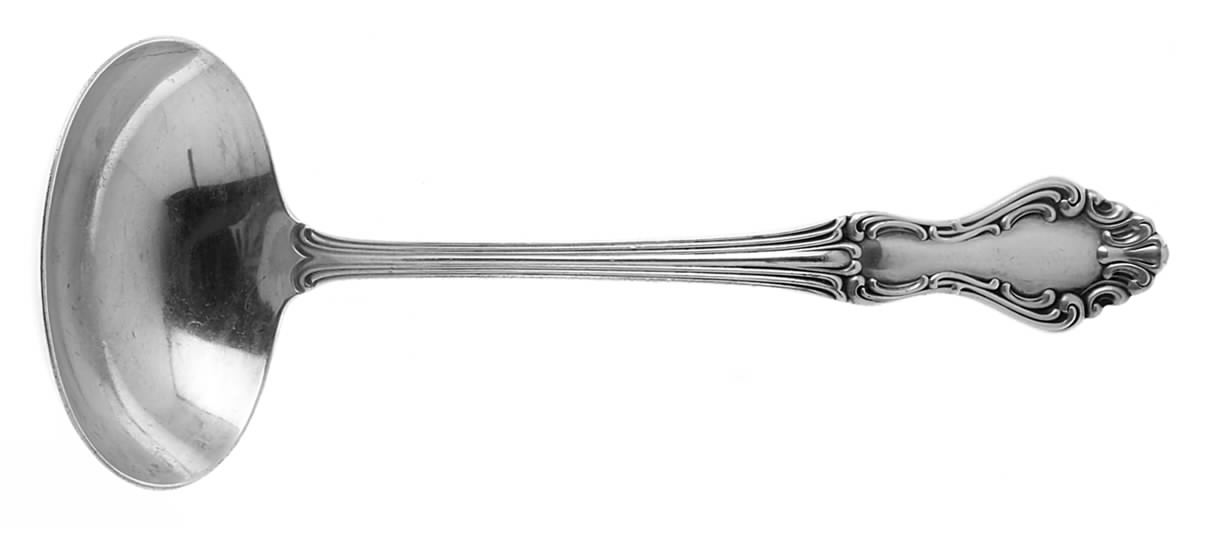 Princess Elizabeth (Sterling, 1942) Solid Gravy Ladle by National Silver Co-1