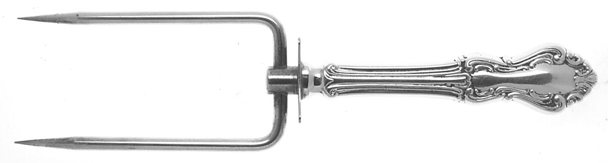 Princess Elizabeth (Sterling, 1942) Large Joint/Roast Holder Fork by National Silver Co-1